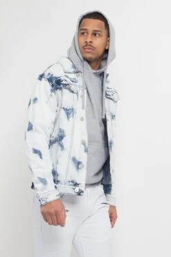 Bleached Denim Jacket -Victorious DK157 CLD 4