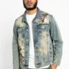 Global Map Denim Jacket