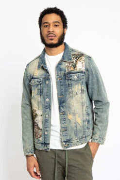 Victorious 8 Global Map Denim Jacket