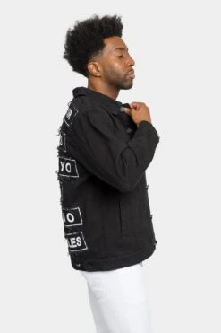 World Tour Colored Denim Jacket 24 World Tour Colored Denim Jacket -Victorious DK192 BLK 4