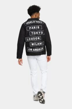 World Tour Colored Denim Jacket 25 World Tour Colored Denim Jacket -Victorious DK192 BLK 5