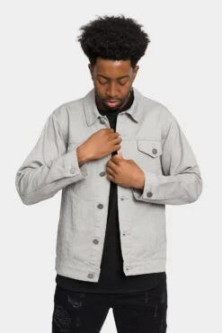 World Tour Colored Denim Jacket 34 World Tour Colored Denim Jacket -Victorious DK192 GRY 1