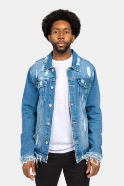 Victorious 16 Distressed Just Ride Denim Jacket
