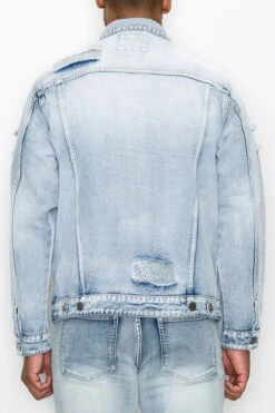 Faded Diamond Denim Jacket 8 Faded Diamond Denim Jacket -Victorious DK226 LTI 4