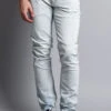 Premium Denim Skinny Fit Jeans (Bleach Blue)