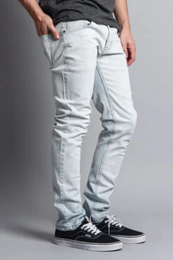 Premium Denim Skinny Fit Jeans (Bleach Blue) -Victorious DL1004 BLE 3