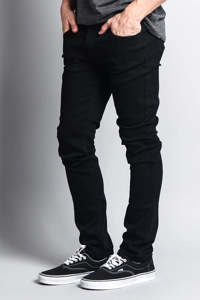 Premium Denim Skinny Fit Jeans (Black) 2 Premium Denim Skinny Fit Jeans (Black) - Image 2