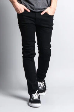 Premium Denim Skinny Fit Jeans (Black) 9 Premium Denim Skinny Fit Jeans (Black) -Victorious DL1004 BLK 5