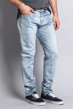 Premium Denim Skinny Fit Jeans (Blue Sky) -Victorious DL1004 SKY 4 fc305c20 ec71 4c87 a911 3233fbf6c584