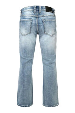 Men's Essential Light Washed Flared Denim Jeans 10 Men's Essential Light Washed Flared Denim Jeans -Victorious DL1008 IND 5