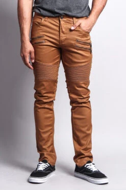 Coated Biker Jeans -Victorious DL1030 DKW 1