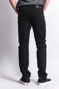 Quilted Biker Jeans -Victorious DL1032 BLK 3