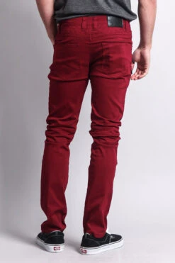 Quilted Biker Jeans -Victorious DL1032 BRG 3