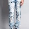 Heavy Dye Biker Denim Jeans