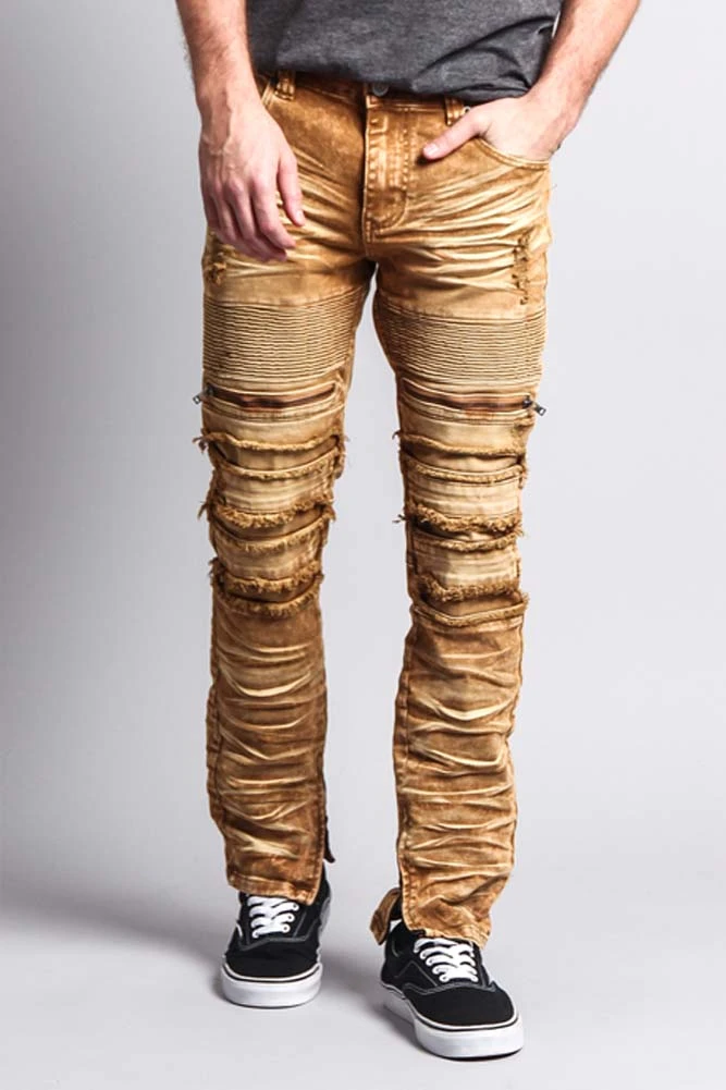 Distressed Acid Washed Biker Slim Jeans 11 Distressed Acid Washed Biker Slim Jeans - Image 11