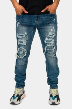 Faded Ripped Repair Denim Jeans -Victorious DL1119 IND 1 077842e8 36f9 4ca4 b2ea 8361b3ad303d