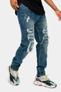 Faded Ripped Repair Denim Jeans -Victorious DL1119 IND 4 e7130592 9f6c 45d7 8643 b741f2cb5521