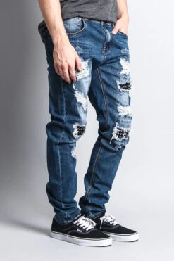 Stud Denim Jeans -Victorious DL1122 IND 3