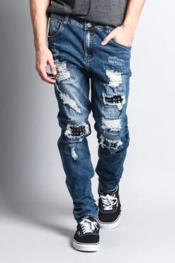 Stud Denim Jeans -Victorious DL1122 IND 5