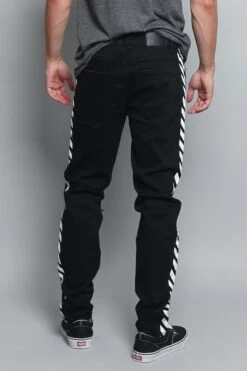 OW Striped Distressed Jeans -Victorious DL116 BWT 3