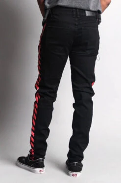 OW Striped Distressed Jeans -Victorious DL1160 BRD 3