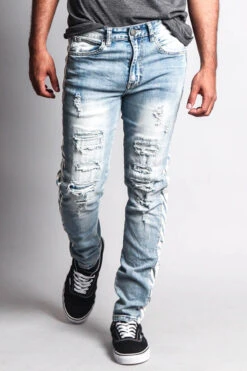OW Striped Distressed Jeans -Victorious DL1160 INW 5