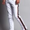 Men's G Stripe Zippered Track Style Pants
