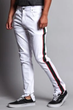 Victorious 44 Men's G Stripe Zippered Track Style Pants
