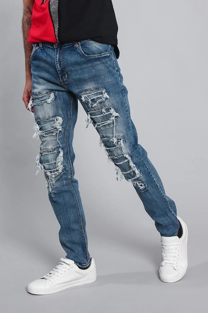 Distressed Denim Jeans 2 Distressed Denim Jeans - Image 2