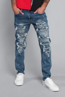 Distressed Denim Jeans 15 Distressed Denim Jeans -Victorious DL1215 IND 4