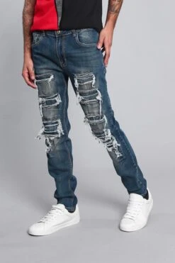 Distressed Denim Jeans 19 Distressed Denim Jeans -Victorious DL1215 VIN 2