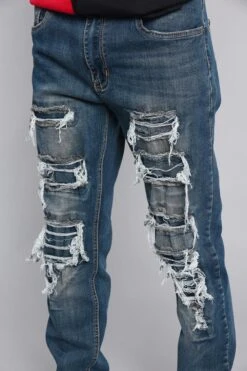 Distressed Denim Jeans 22 Distressed Denim Jeans -Victorious DL1215 VIN 5