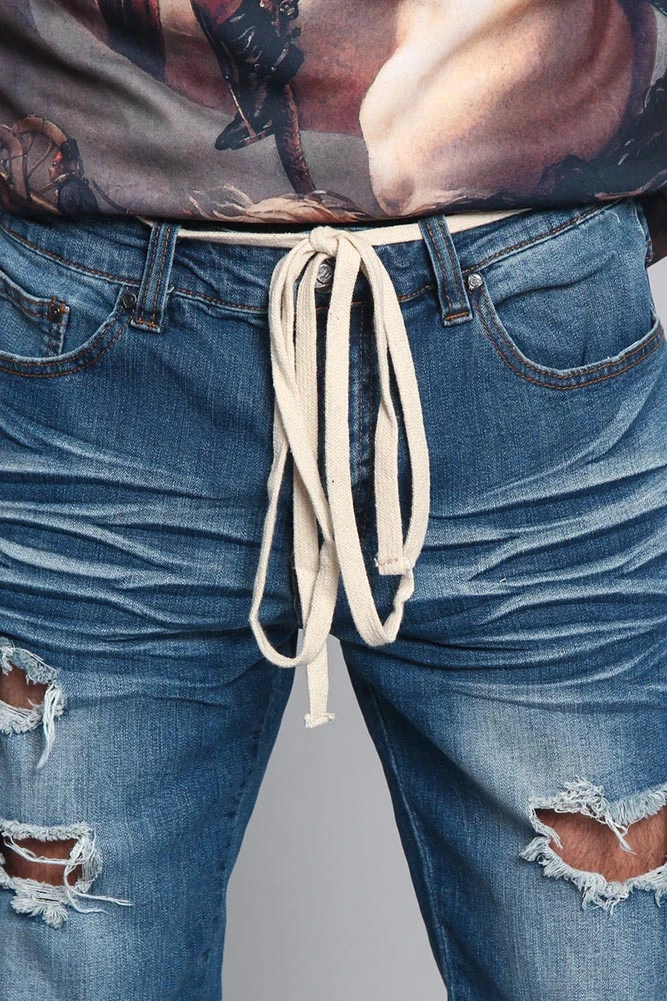 Distressed Fade Denim Jeans 5 Distressed Fade Denim Jeans - Image 5