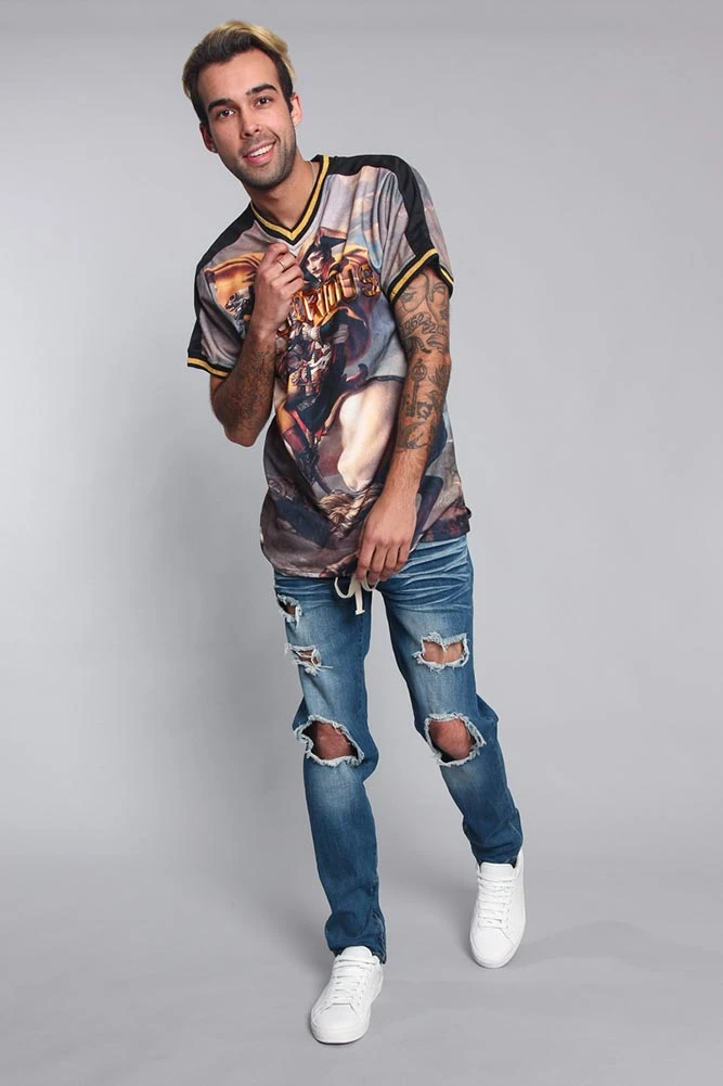 Distressed Fade Denim Jeans 7 Distressed Fade Denim Jeans - Image 7