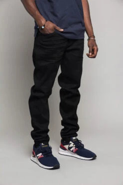 Knee Cut Denim Skinny Jeans 27 Knee Cut Denim Skinny Jeans -Victorious DL1249 BLK 4