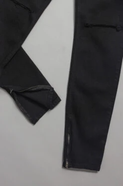 Knee Cut Denim Skinny Jeans 29 Knee Cut Denim Skinny Jeans -Victorious DL1249 BLK 6