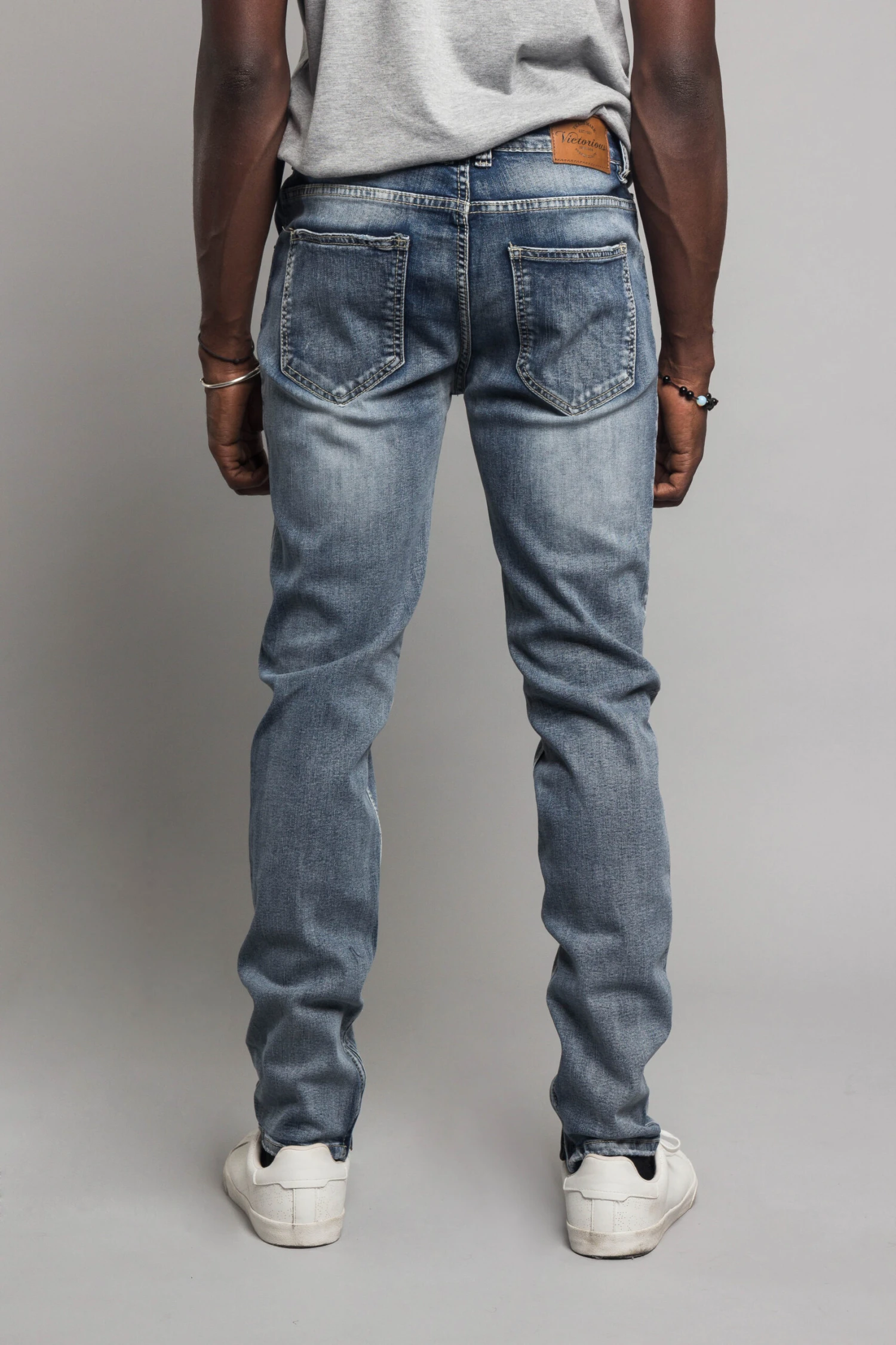 Knee Cut Denim Skinny Jeans 15 Knee Cut Denim Skinny Jeans - Image 15