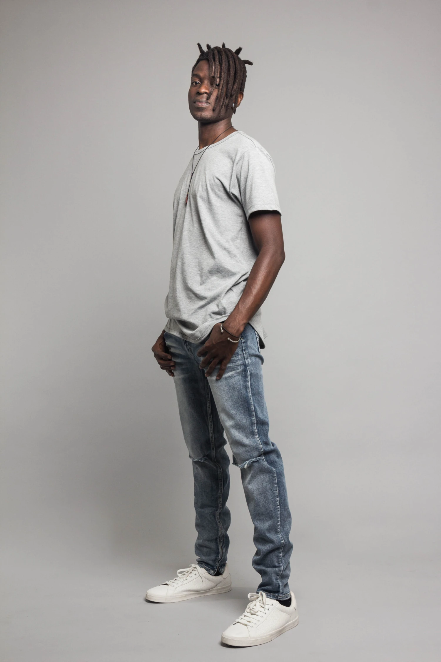 Knee Cut Denim Skinny Jeans 17 Knee Cut Denim Skinny Jeans - Image 17