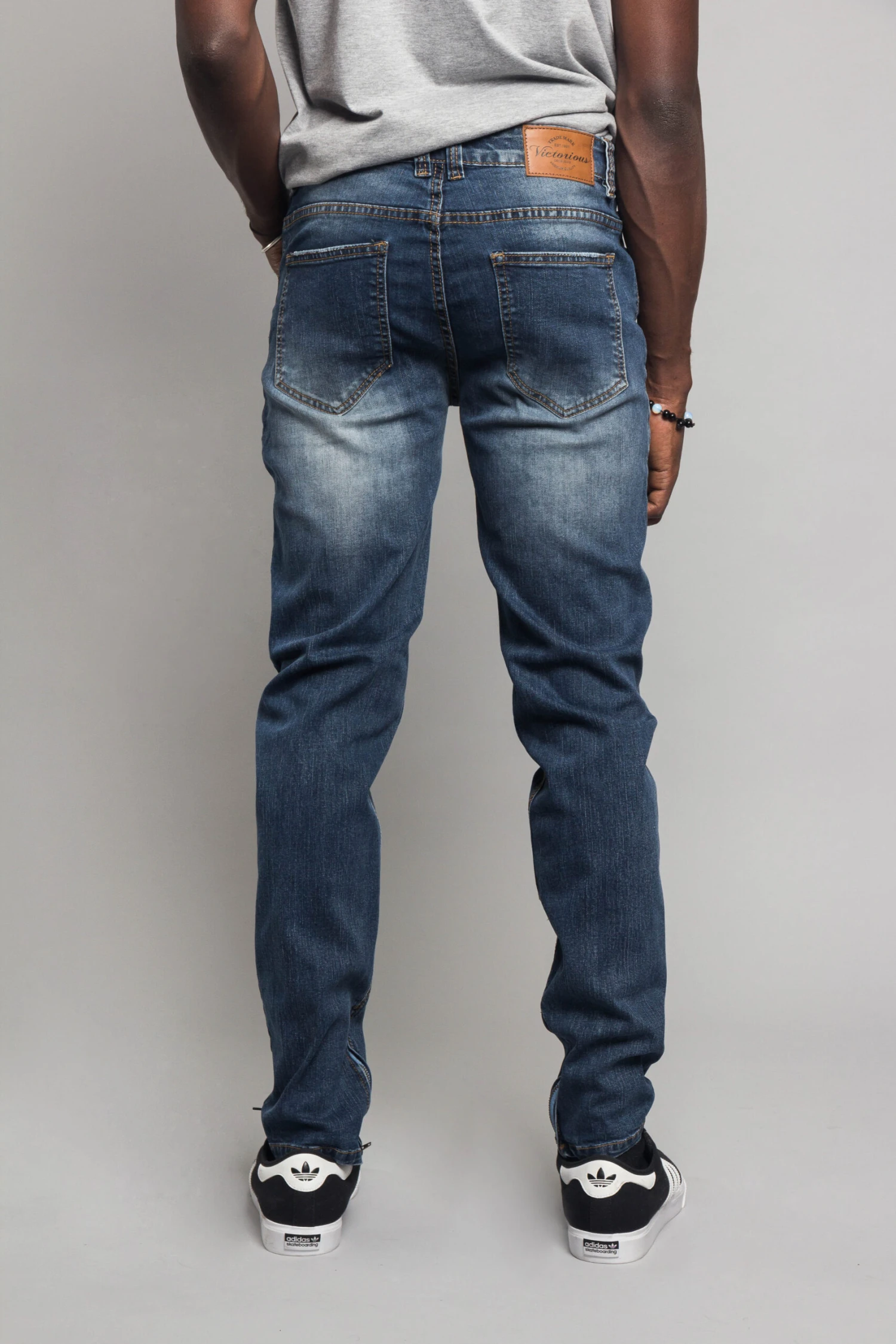 Knee Cut Denim Skinny Jeans 3 Knee Cut Denim Skinny Jeans - Image 3