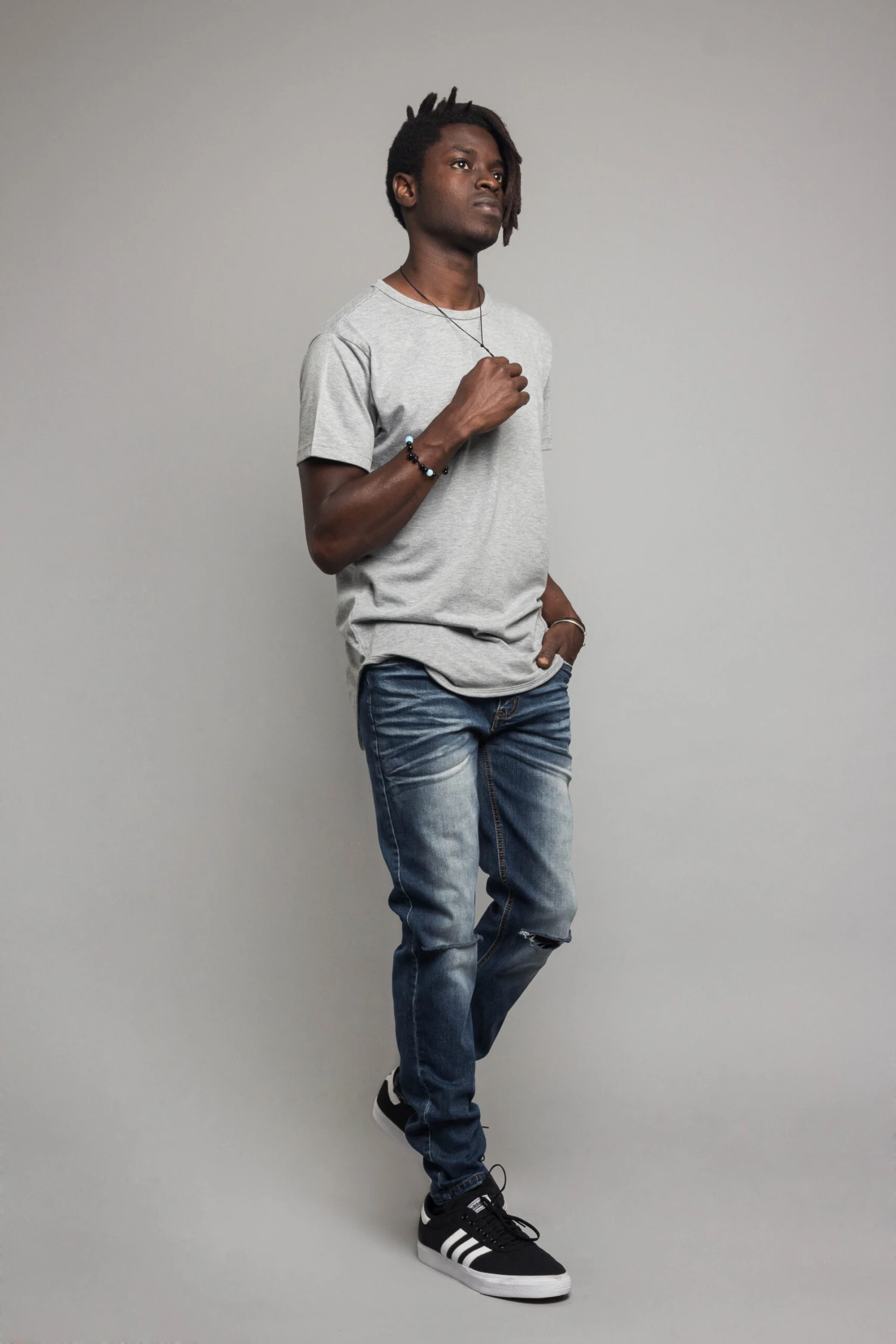 Knee Cut Denim Skinny Jeans 5 Knee Cut Denim Skinny Jeans - Image 5