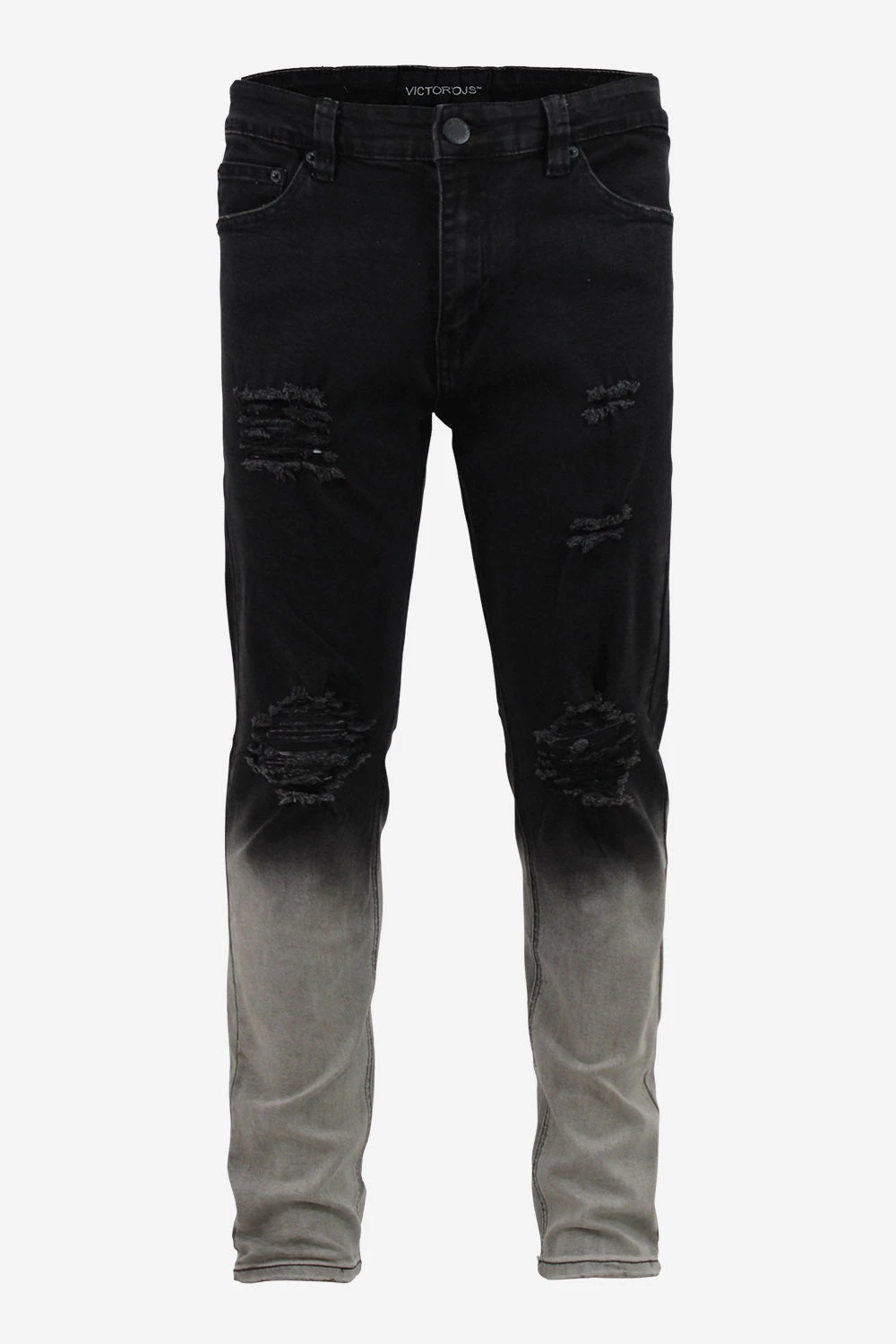 Distressed Dip Dyed Denim Jeans 6 Distressed Dip Dyed Denim Jeans - Image 6