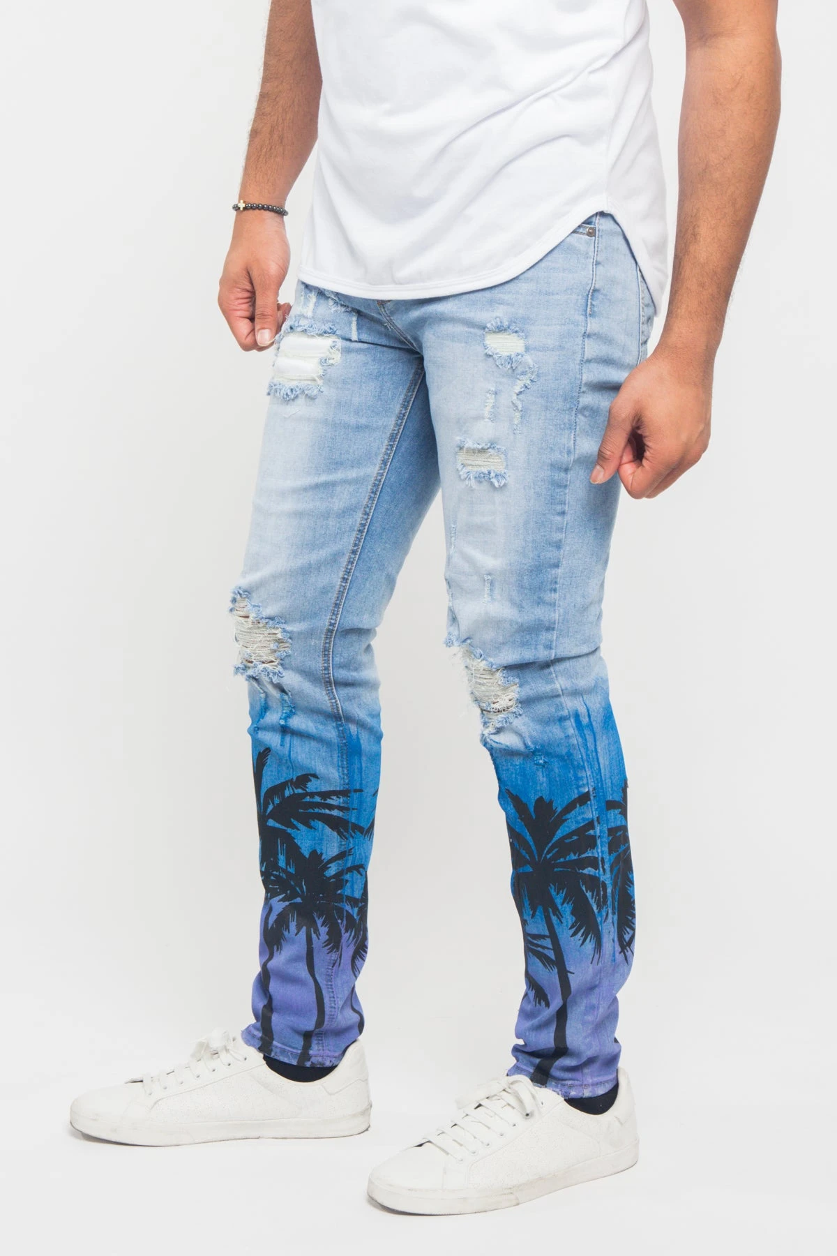 Distressed Airbrushed City Jeans 3 Distressed Airbrushed City Jeans - Image 3