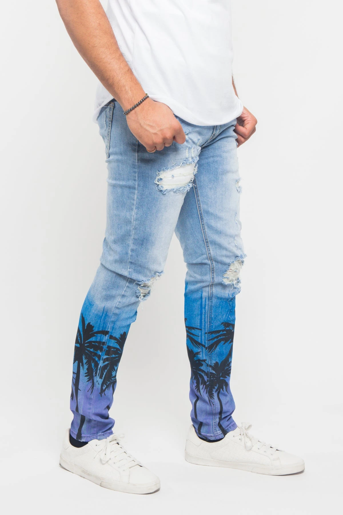 Distressed Airbrushed City Jeans 5 Distressed Airbrushed City Jeans - Image 5