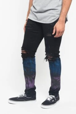 Distressed Airbrushed City Jeans 19 Distressed Airbrushed City Jeans -Victorious DL1277 NGT 2