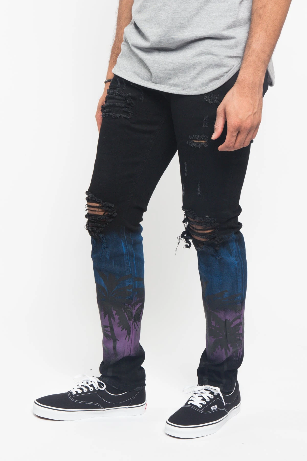 Distressed Airbrushed City Jeans 8 Distressed Airbrushed City Jeans - Image 8