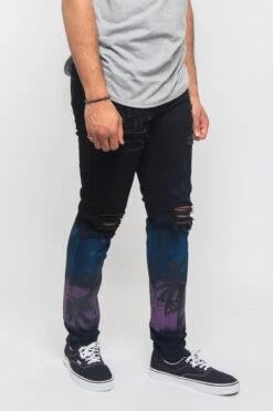 Distressed Airbrushed City Jeans 21 Distressed Airbrushed City Jeans -Victorious DL1277 NGT 4