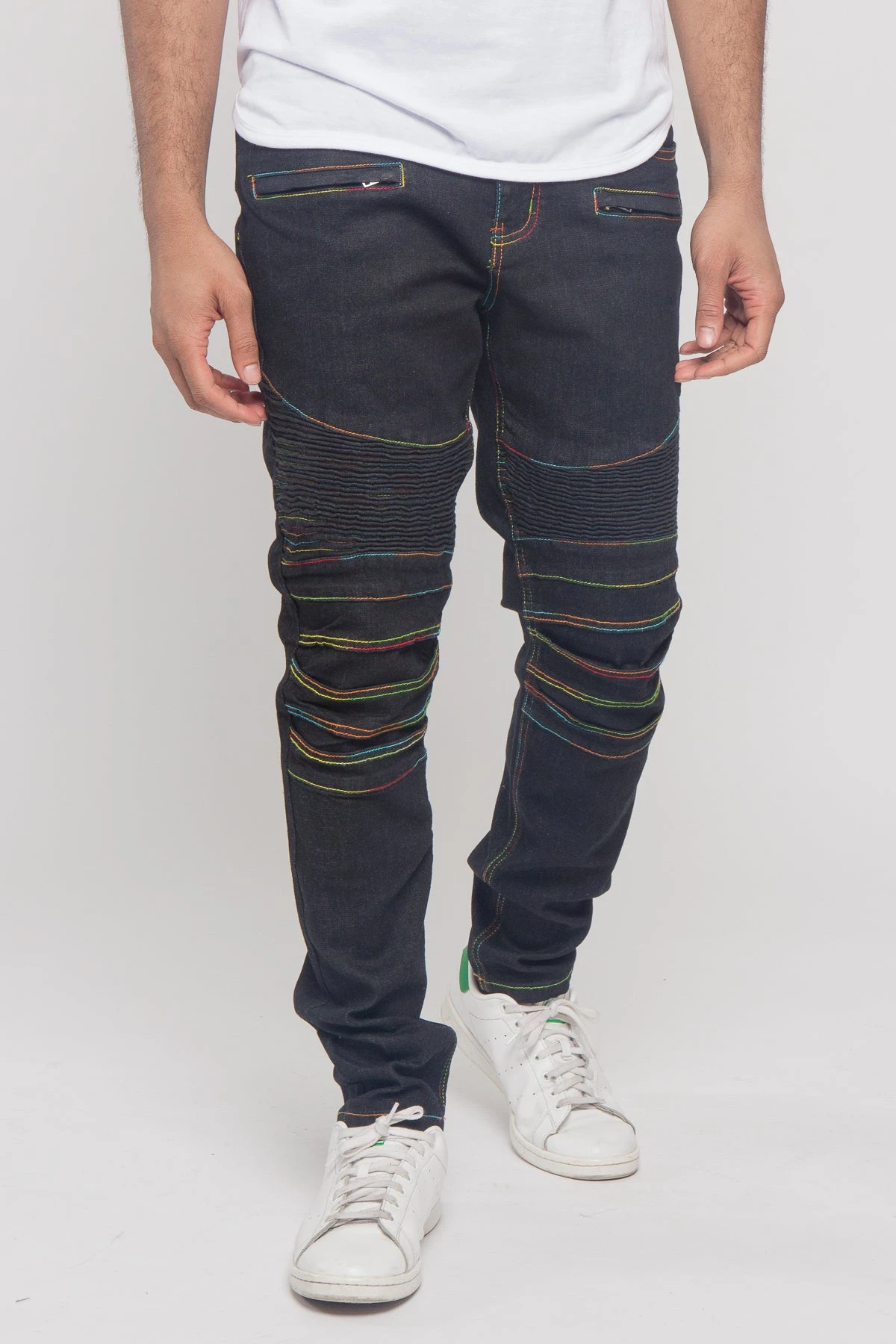 Rainbow Stitch Raw Denim Jeans 1 Rainbow Stitch Raw Denim Jeans