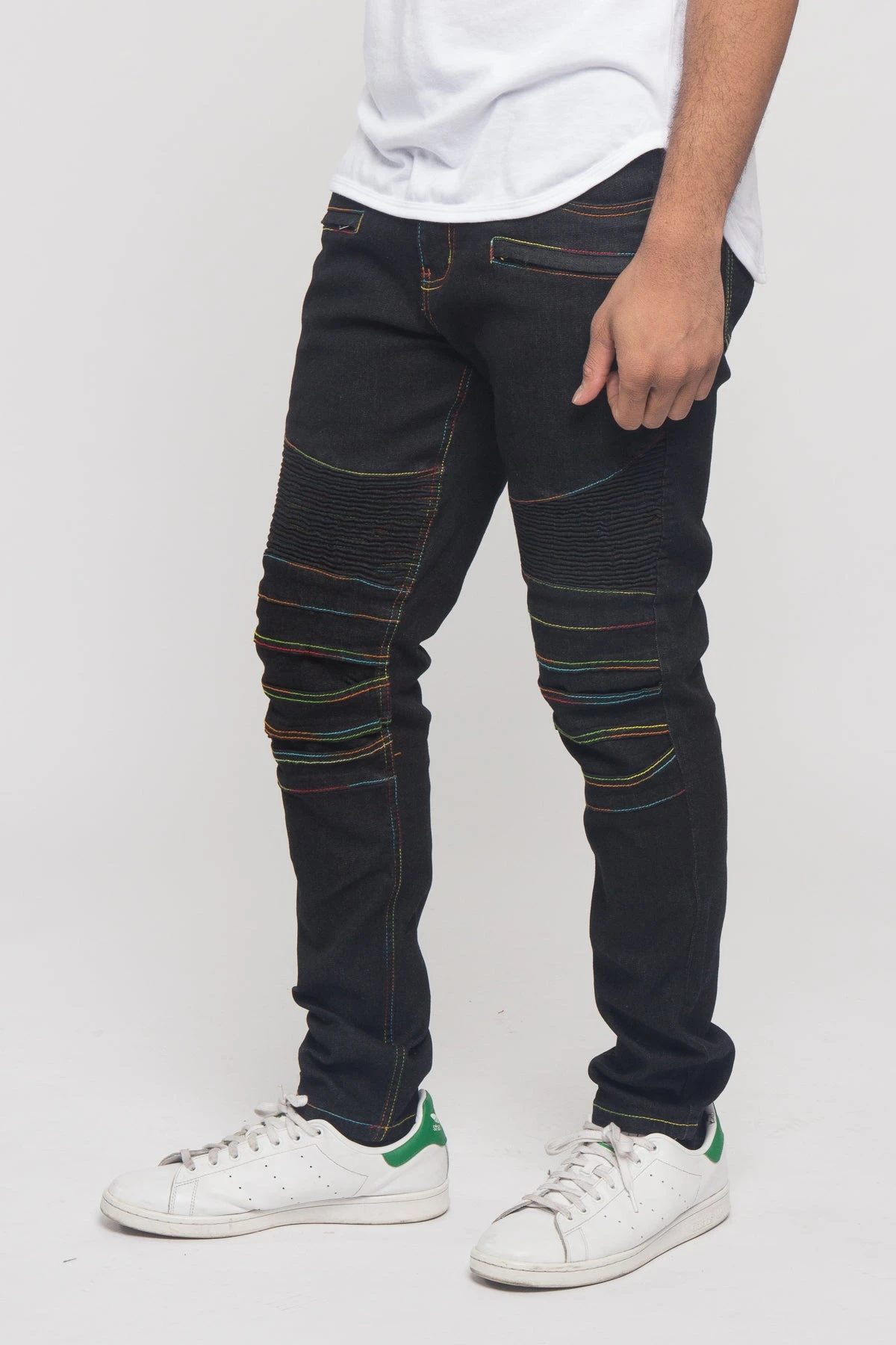 Rainbow Stitch Raw Denim Jeans 2 Rainbow Stitch Raw Denim Jeans - Image 2
