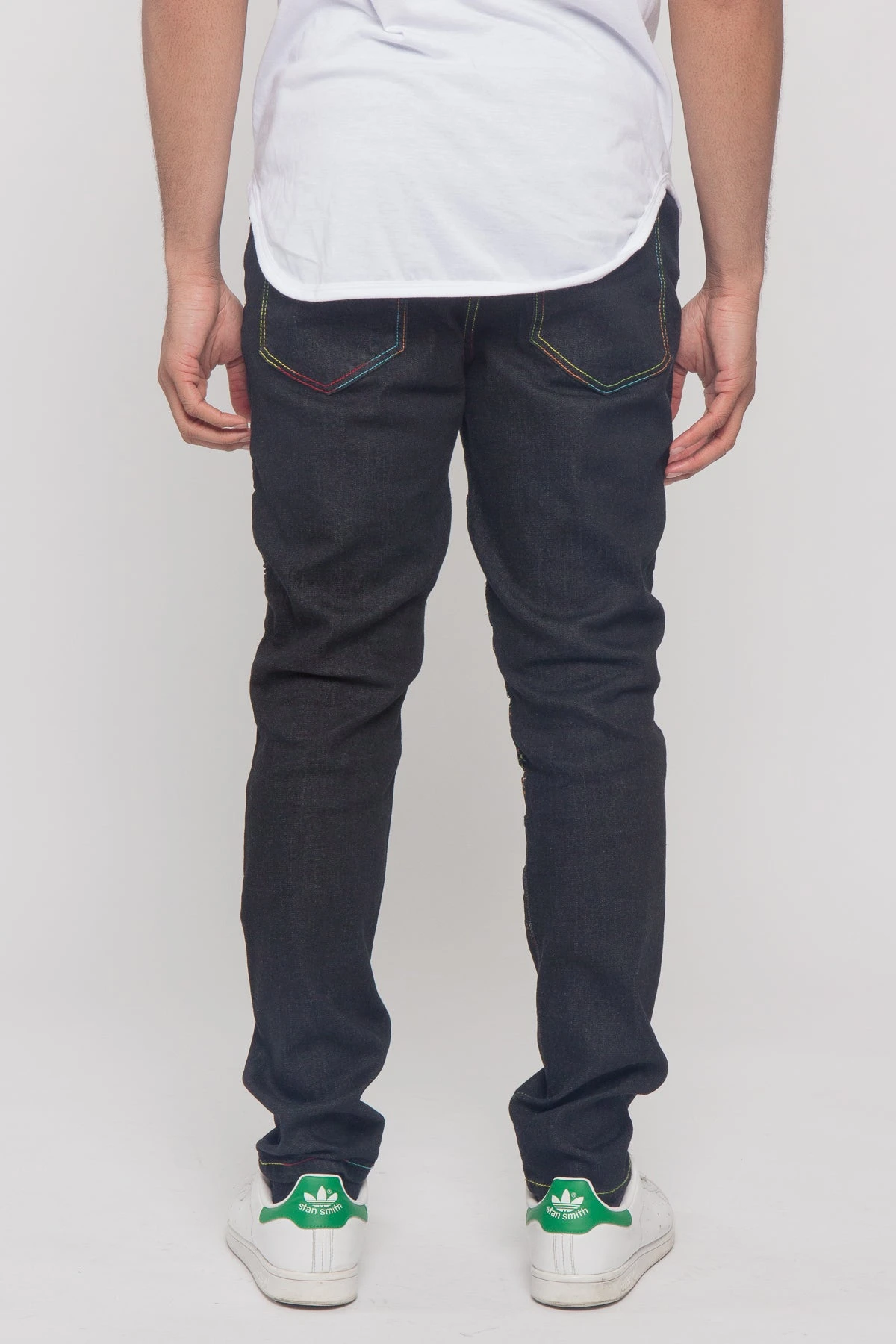 Rainbow Stitch Raw Denim Jeans 3 Rainbow Stitch Raw Denim Jeans - Image 3