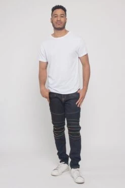 Rainbow Stitch Raw Denim Jeans 10 Rainbow Stitch Raw Denim Jeans -Victorious DL1282 RBK 5